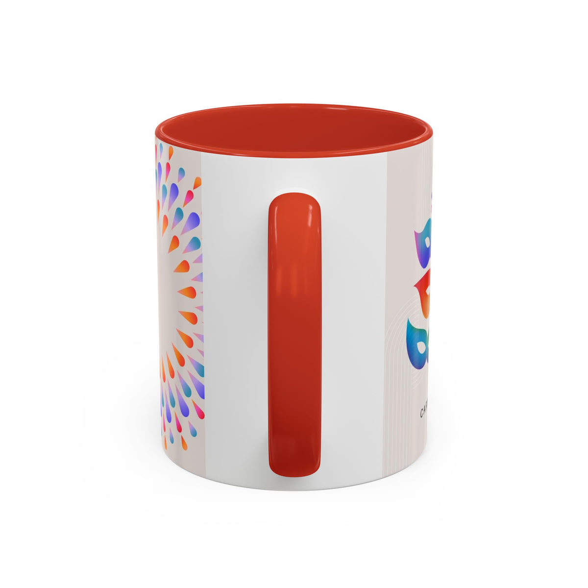 Carnival Music Accent Coffee Mug — Colorful Guitar & Mask 11/15oz