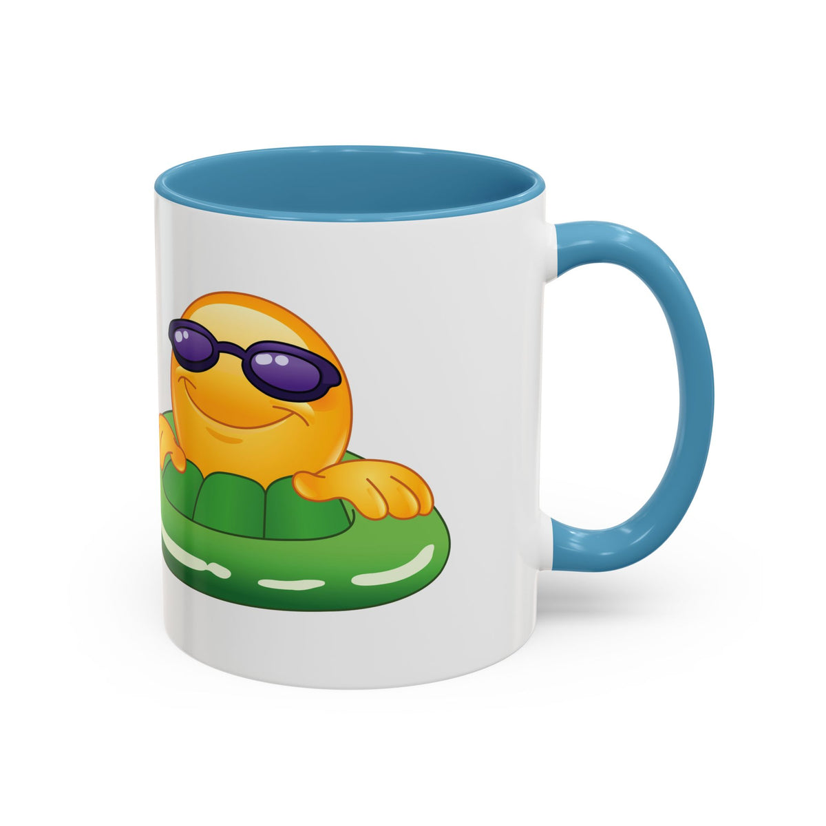 Summer Emoji Coffee Mug — Chill Floatie Design (11/15oz)