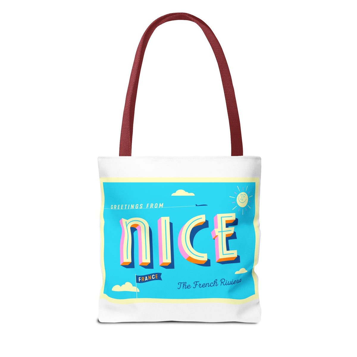 France Ribbon Tote Bag — Tricolore Travel Tote