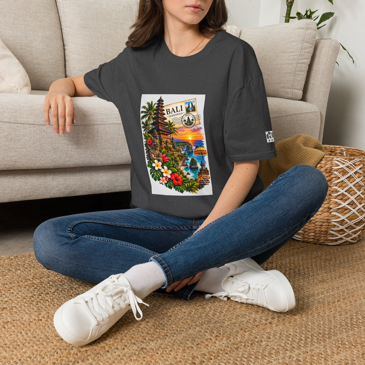 Bali Sunset Tropical T-Shirt — Vintage Island Travel Graphic