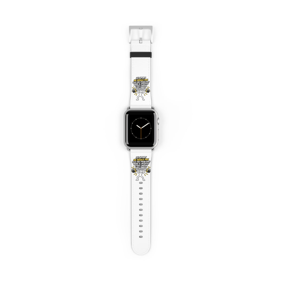 Watch Band — Motivational 'Be Sport, Be Brave' Graphic Silicone Band