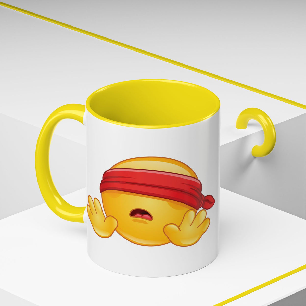 Pixel Emoji Coffee Mug — Fun Retro 8‑Bit Smiley Accent Mug (11/15oz)
