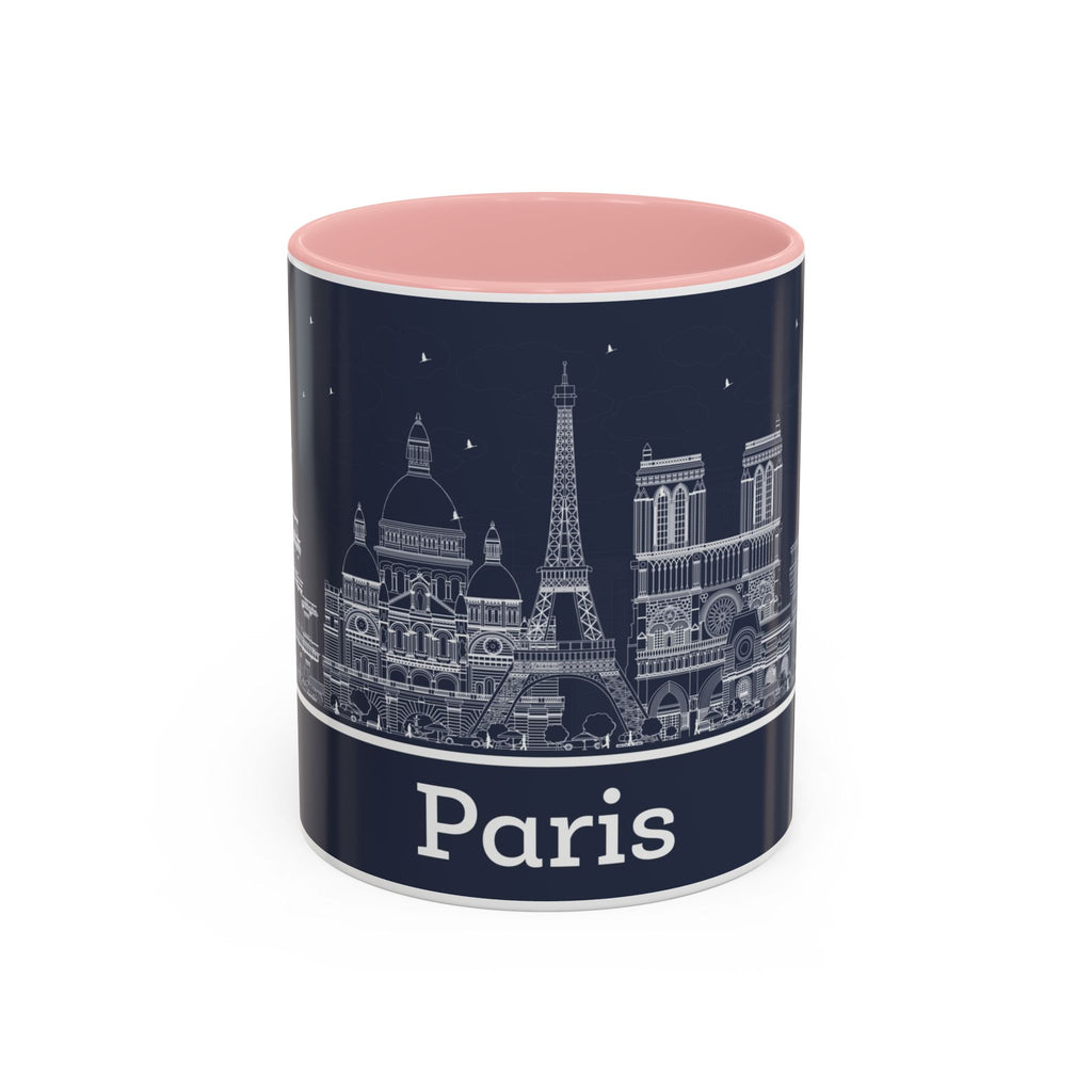 Paris Skyline Coffee Mug — Nighttime Cityscape Accent Mug