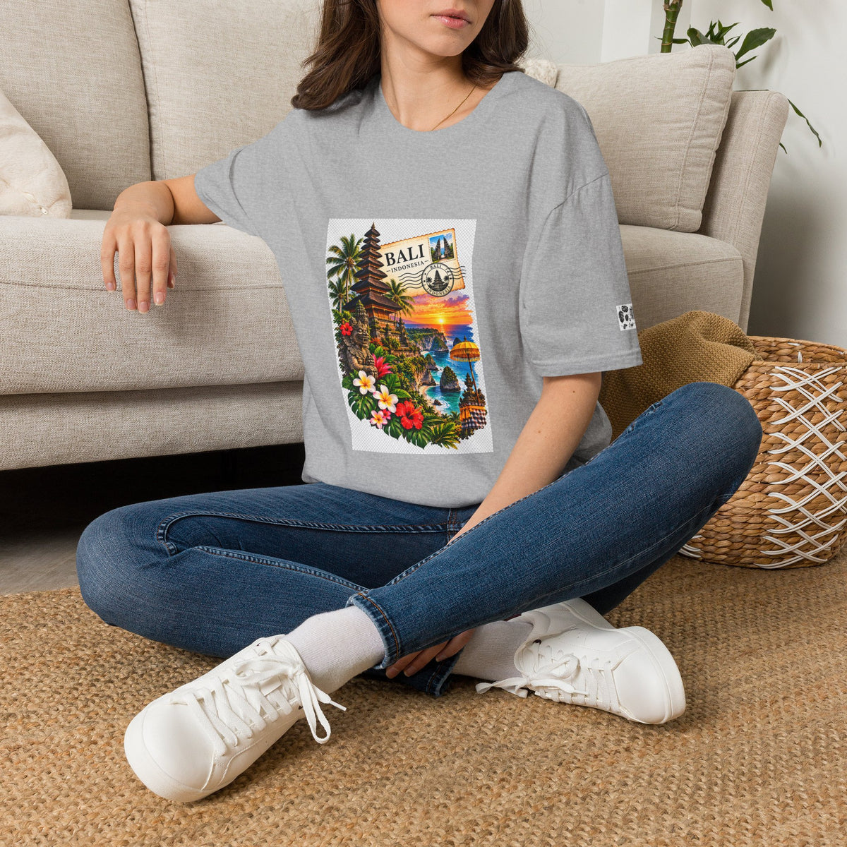 Bali Sunset Tropical T-Shirt — Vintage Island Travel Graphic