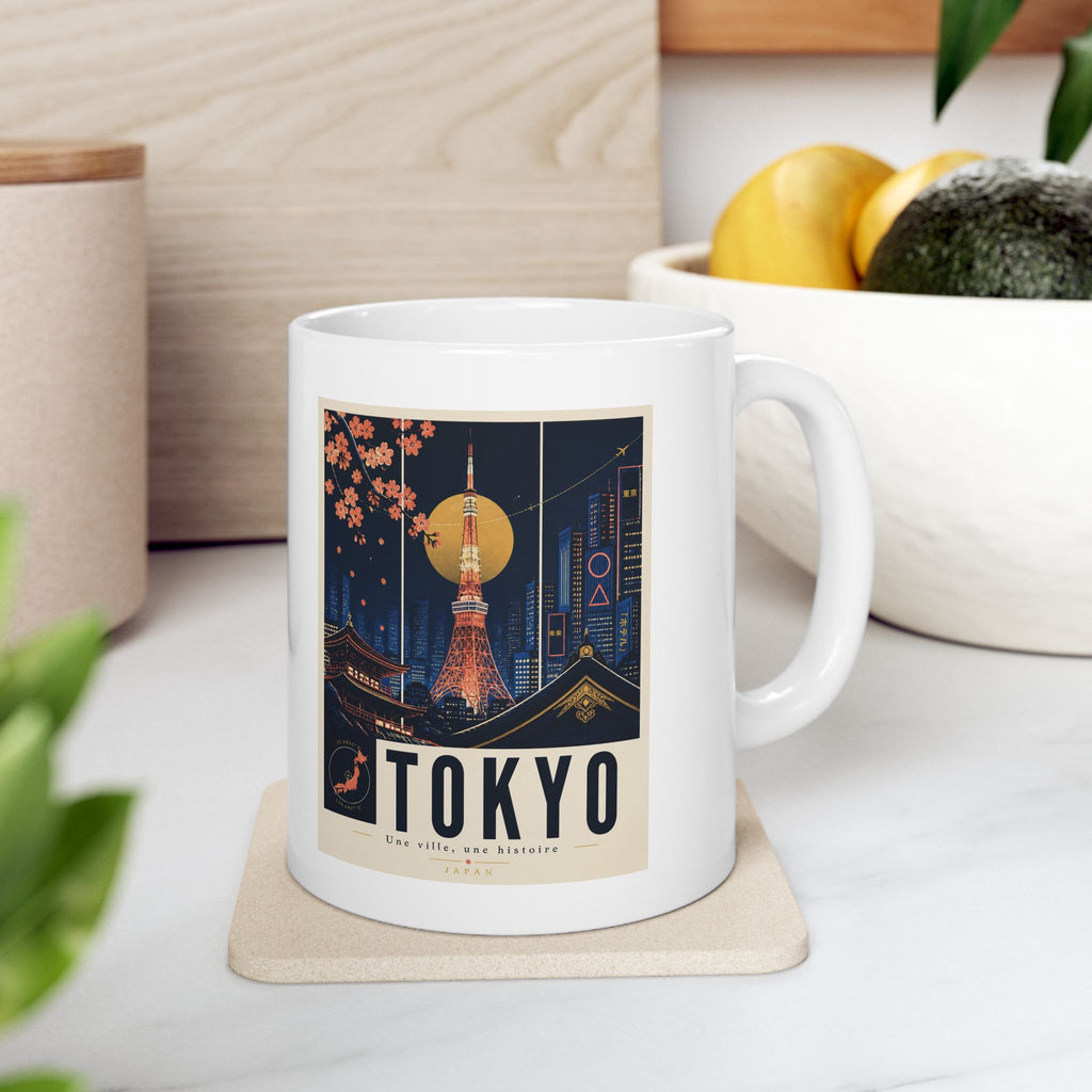 Pixel Ninja Ceramic Mug — Retro Gamer Coffee Cup (11oz & 15oz)