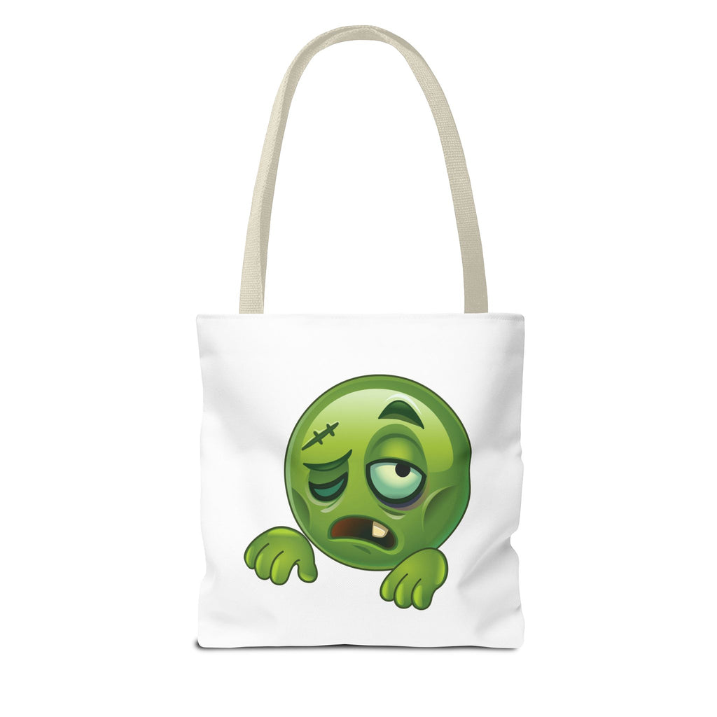 Tote Bag — Pain Scale & Sick Zombie Emoji AOP Tote