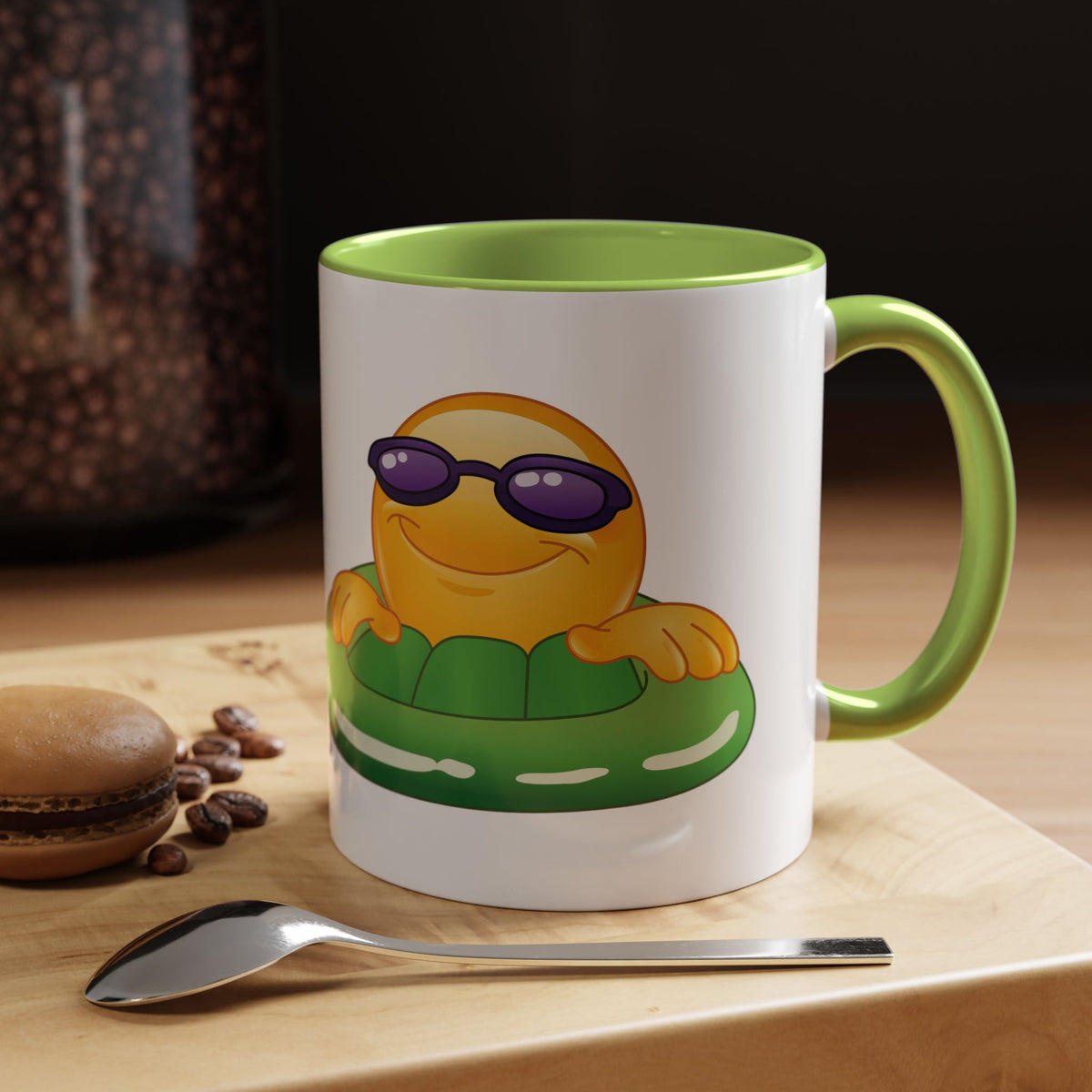 Summer Emoji Coffee Mug — Chill Floatie Design (11/15oz)